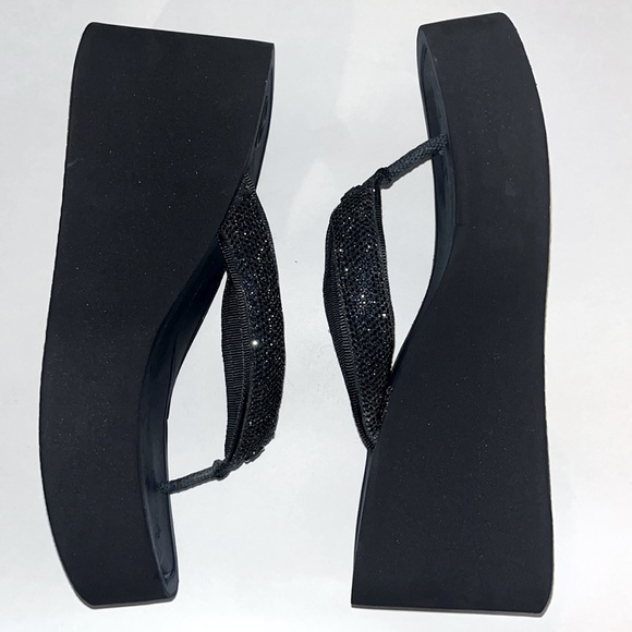 Michael Kors Chandler wedge, glitter chain mesh, dark navy - Picture 4 of 9